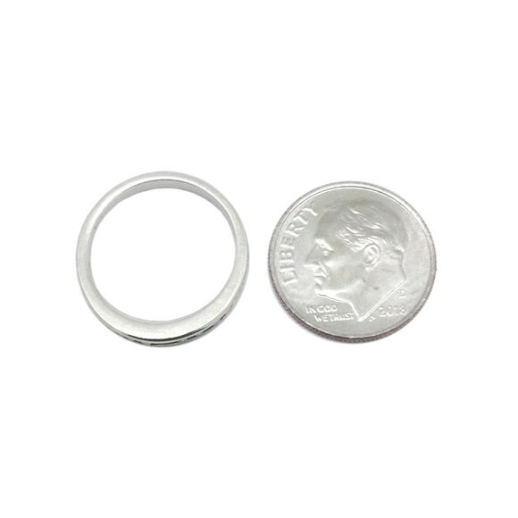 Ring Diamond 14K White Gold Half Eternity - Picture 4 of 8